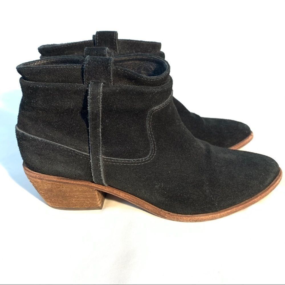 JOIE AJAX SLOUCHY SUEDE BOOTIES 37 MADE IN ITALY $138 MSRP